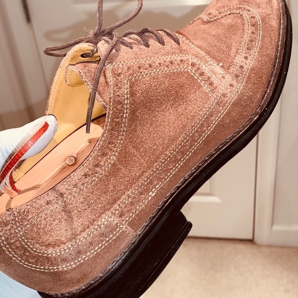 Cole Haan Wingtip Suede Oxford Shoes. - Picture 12 of 14